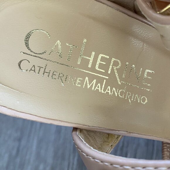 Catherine Malandrino Pink and Gold Sexy Heels - Picture 3 of 10